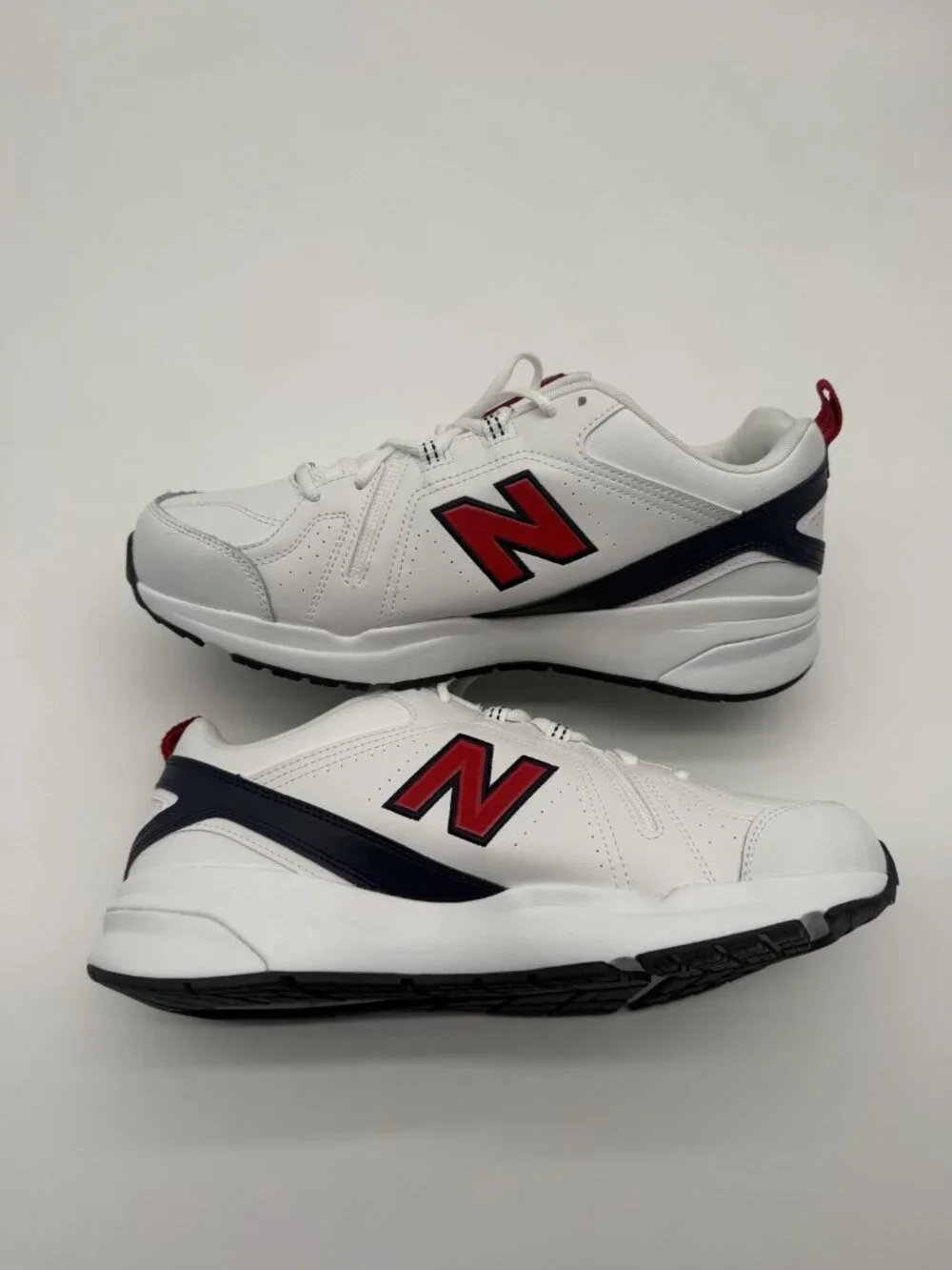 New New Balance 608 4E Wide Walking Shoes Men's Size 12 White Navy MX608HR5